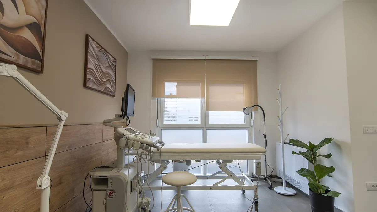 Clinic examination room — representative photo