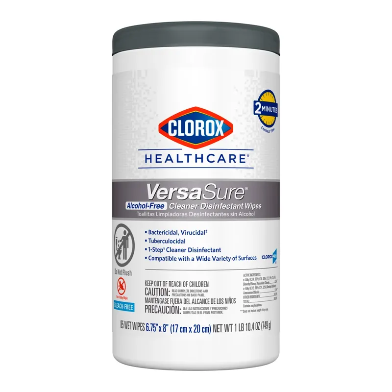 Clorox Healthcare VersaSure Cleaner Disinfectant Wipes (new)