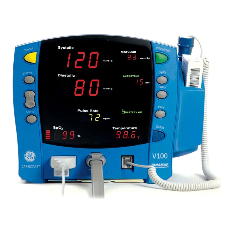 GE Dinamap CARESCAPE V100 Vital Signs Monitor (NIBP, Nellcor SpO2, Printer, Temp) — view 2