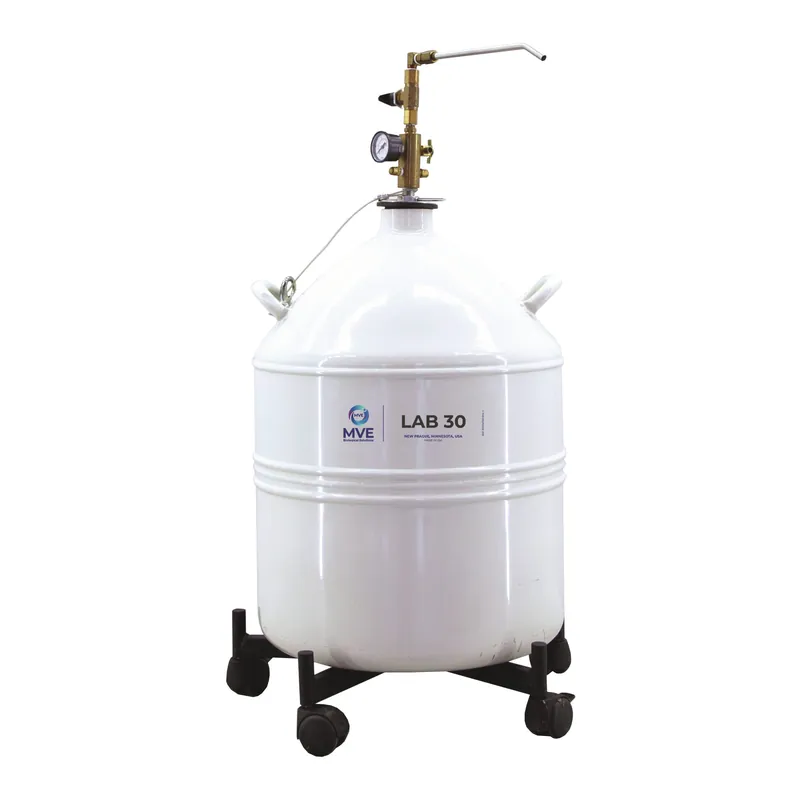 MVE Lab 30 Liquid Nitrogen Storage with Manual Discharge Device (refurbished)