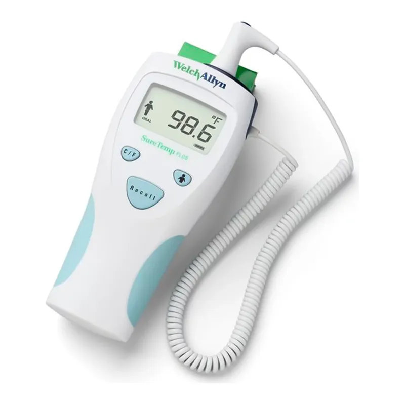 Welch Allyn SureTemp Plus 690 Thermometer with Wall Holder (4 ft Oral Probe) — view 2